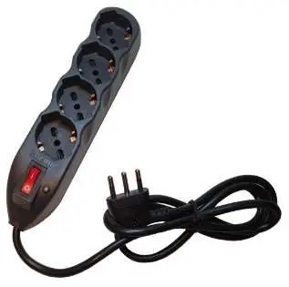 [Q-SAFE 8] Q-SAFE 8 - protezione sovratensioni e sovraccorenti e rumore EMI, con Multipresa a 4 uscite. Potenza massima prelevabile 3500W
